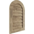 thumbnail image 2 of Ekena Millwork 20"W x 42"H Timberthane Sandblasted Round Top Faux Wood Non-Functional Gable Vent, Primed Tan, 2 of 5