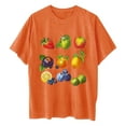 thumbnail image 6 of Njoeus Graphic Tees for Women Shirts for Women Women's Summer Short Sleeve Cute Fruit Graphic Tee Novelty Funny Printed T Shirt Cute Tops Loose Casual Shirts S-Xxl T-Shirts & Graphic Tees On Clearance, 6 of 7