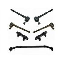Tie Rod End and Center Link Kit 7 Piece - Compatible with 1978 - 1983 Chevy Malibu 1979 1980 1981 1982
