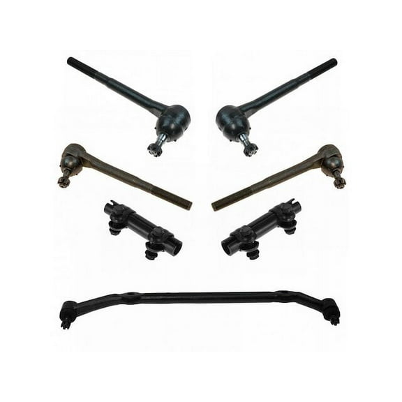 Tie Rod End and Center Link Kit 7 Piece - Compatible with 1978 - 1983 Chevy Malibu 1979 1980 1981 1982