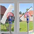 thumbnail image 2 of ITTAR Window Cleaner Squeegee,Rotatable Squeegee and Microfiber Scrubber with Extendable 3 Section Stainless Steel Pole,Window Cleaning Tool with 2 M, 2 of 7