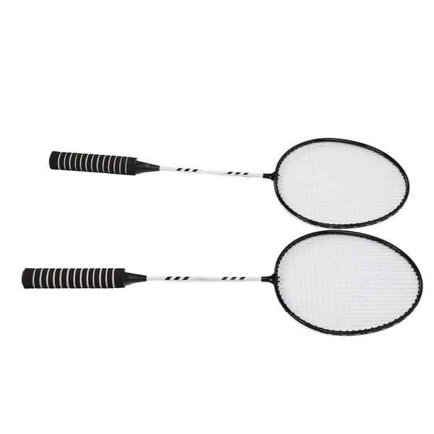 JUEGO DE 2 RAQUTAS DE BÁDMINTON para adolescentes y adolescentes, Raquetas antideslizantes de Aleación de Hierro Con Volantes de Nailon, Bolsa de Transporte para Juegos al Aire