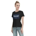 thumbnail image 3 of Yiaed Trump 2024 Make America Great Again Print Womens Tshirts Sleeve Tops Basic Teeshirt Summer Fashion Outfits-Small, 3 of 6