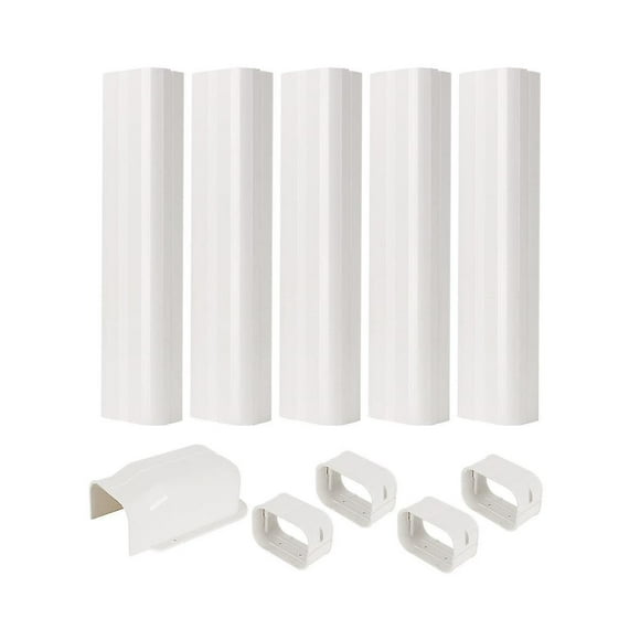 Ac Line Cover Kit, Decorative Pvc Tubing Cover Kit For Mini Split Air Conditioners And Heat Pumps