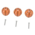 thumbnail image 4 of 3 Set Basketball Cabinet Kitchen Home Knobs Ball Type Single Hole Drawer Ceramic Handle, 4 of 5