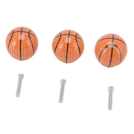 Basketball Door Handle, 3 Set Basketball Cabinet Knobs Sports Theme ...