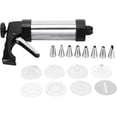 thumbnail image 1 of Kit de Prensa para Galletas, Pistola para Galletas para Hacer Galletas y Decoración con 8 Discos de Acero Inoxidable y 8 Boquillas para Uso en la Cocina, 1 of 4