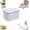 Blue M, variant on 4-in-1 Fruit Storage Containers for Fridge, Transparent Plastic Food Box with Removable Colander & Airtraid Seal, Stackable Produce Saver