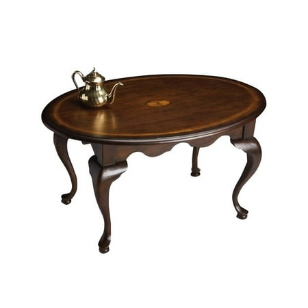 Beaumont Lane Oval Coffee Table In Plantation Cherry Beaumont Lane Oval Coffee Table In