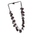 thumbnail image 1 of Collar de Perlas de Madera Hecho a Mano Perfecl Café Redondo 65cm, 1 of 8