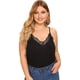 thumbnail image 1 of Camisola sin mangas con escote en V y ribete de encaje con tirantes finos para mujer, 1 of 5