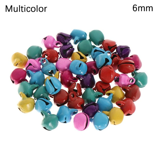 50 Uds Navidad Jingle campanas belleza suelta perlas árbol de Navidad Festival decoraciones pelotas artesanías hechas a mano DIY moda novedosa Accesorios