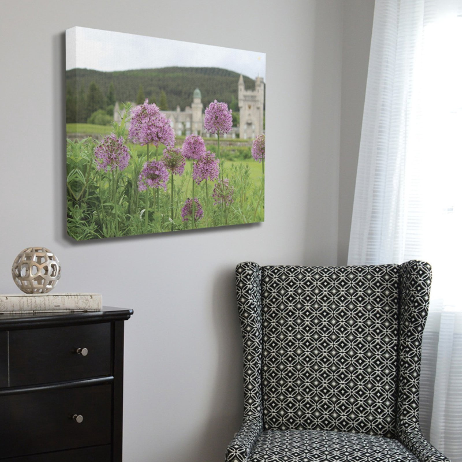 The Stupell Home Decor Collection Royal Castle Flowers Wall Art