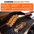 thumbnail image 3 of Set de Brochetas de Acero Inoxidable para Parrilla Proud Grill Slide & Serve, 3 of 9