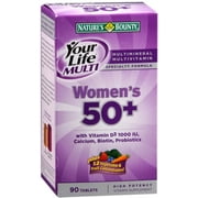 Nature's Bounty Your Life Multi Women's 50+ Multivitamin Tablets 90 ea (Pack of 2)