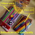 thumbnail image 4 of 20/50/100 piezas 260 globos largos de látex gruesos y retorcidos para niños, juguetes de cumpleaños, regalos de San Valentín, suministros de decoración para fiestas, 4 of 5
