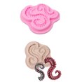thumbnail image 6 of Octopus Tentacles Shape Silicone Mold Candy Chocolate Fudge Mold Dessert Mold Clay Resin Gypsum Mold Reusable Non-stick, 6 of 8