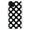 thumbnail image 1 of DistinctInk Clear Shockproof Hybrid Case for Google Pixel 4 (5.7" Screen) - TPU Bumper, Acrylic Back, Tempered Glass Screen Protector - White & Black Polka Dots, 1 of 1
