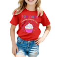 thumbnail image 4 of Mode Garçon et Fille Décontractée Imprimé Col Rond Ample T-Shirt Manches Courtes Haut Pyjama Chat Arc-en-Ciel T-Shirts Manches Longues Filles Pack Enfants Jolis Petits Liars T-Shirts 3 Vêtements Épais Haut à Bretelles 6x Filles, 4 of 4