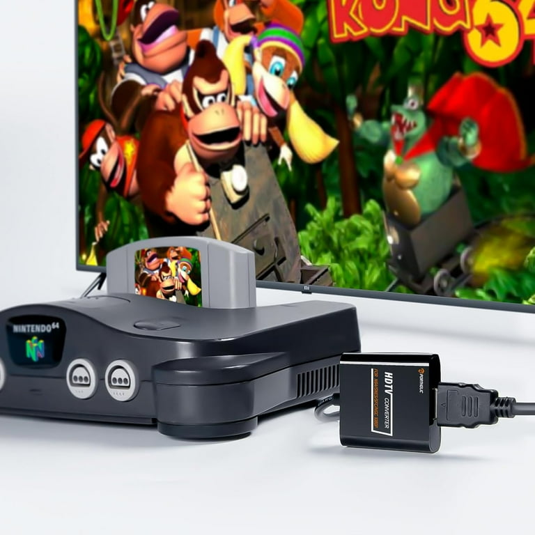PORTHOLIC N64 HDMI Converter, Nintendo 64 HDMI Adapter, Game Cube