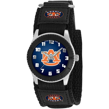 Game Time NCAA Kids' Auburn University Tigers Rookie Series Watch, Black Velcro Strap
