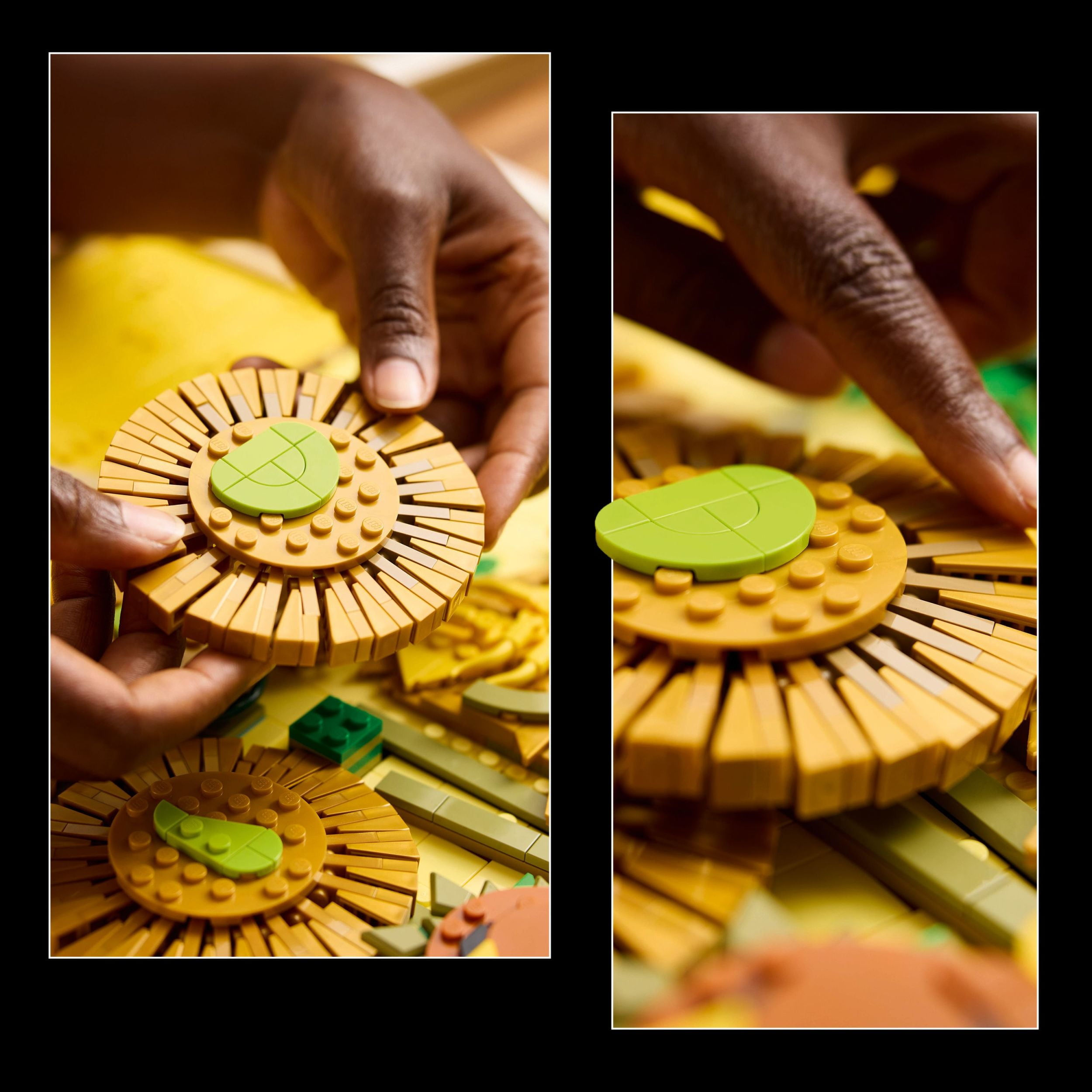 LEGO Art Vincent Van Gogh - Les Tournesols, Ensemble de Construction d’Œuvre d’Art Murale 31215