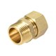 thumbnail image 4 of Adaptador de conector de tubo de compresión de latón 14mm OD x 1/2 G macho tono dorado 2 piezas, 4 of 4