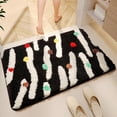 thumbnail image 1 of 35.43x23.62 Inch Cute Motifs Non Slip Area Rug for Living Room Bedroom and Bathroom, Imitation Sheep Velvet Carpet, Machine Washable and Dirt Absorbent, 1 of 8