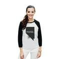thumbnail image 2 of Thread Tank Home Roots State Nevada NV Unisex 3/4 Sleeves Baseball Raglan White Black Small, 2 of 4
