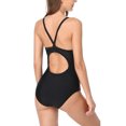 thumbnail image 4 of Attraco Women's Sport Swimwear Striped Print One-Piece Swimsuit, 4 of 6