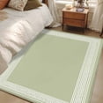 thumbnail image 5 of Sage Green Greek Key Large Area Rugs for Bedroom Living Room, Soft Non Slip Carpet Bedside Rug, Geometric Greece Ancient Farmhouse Geo Rectangular Floor Cover Kitchen Accent Rug 4'x6' for Office, 5 of 9
