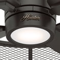thumbnail image 6 of Hunter - Seattle Indoor Ceiling Fan With Light, Remote, 21-inch, Noble Bronze, Casual-style, 3-speed DC Motor, 50738, for Living Rooms, Bedrooms, 6 of 10