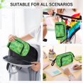 thumbnail image 7 of Nylon Fish Mouth Pencil Case with Large Capacity Zipper Pencil Pouch Green Ink Splatter Pattern Pencil Bag Organizers, 7 of 7