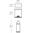thumbnail image 5 of Bote de basura Simplehuman de acero inoxidable rectangular de 50 L/13.0 galones, 5 of 5