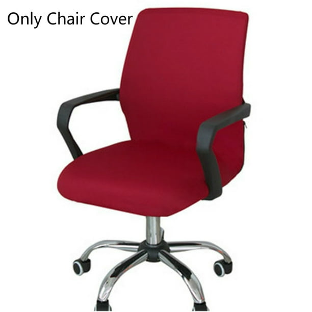 Chair Cover, Elastic Spandex Office Computer Chair Cover, Stretchable Rotate Swivel Chair Seat 