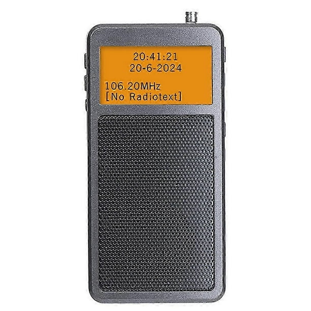 Portable Bluetooth Radio Pocket Mini FM Stereo Radios Wireless Bluetooth Speaker with Alarm Clock for Elder Outdoor