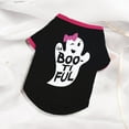 thumbnail image 5 of Pet Dog Clothes Halloween Festivals Pumpkin Cotton Black Vest T Shirt Clothes Pet T-shirt DOPI（2Pack）, 5 of 5