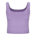 thumbnail image 4 of Dagugfen Camisole Tops for Women Square Neck Low Cut Undershirts Slim Fitted Comfy Lightweight Crop Sleeveless Shirts, 4 of 5