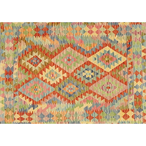 Ahgly Company Indoor Rectangle Contemporary Metallic Gold Abstract Area Rugs, 8' x 12'