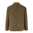 thumbnail image 5 of Women's Colorblock Quilted Jacket - Stylish Long Sleeve Coat w/Pockets, 5 of 8