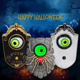 thumbnail image 2 of Timbre de un ojo para decoración de Halloween, accesorios de terror encantada, pieza colgante brillante, timbre colgante para puerta, decoración de campana de globo ocular, 2 of 4