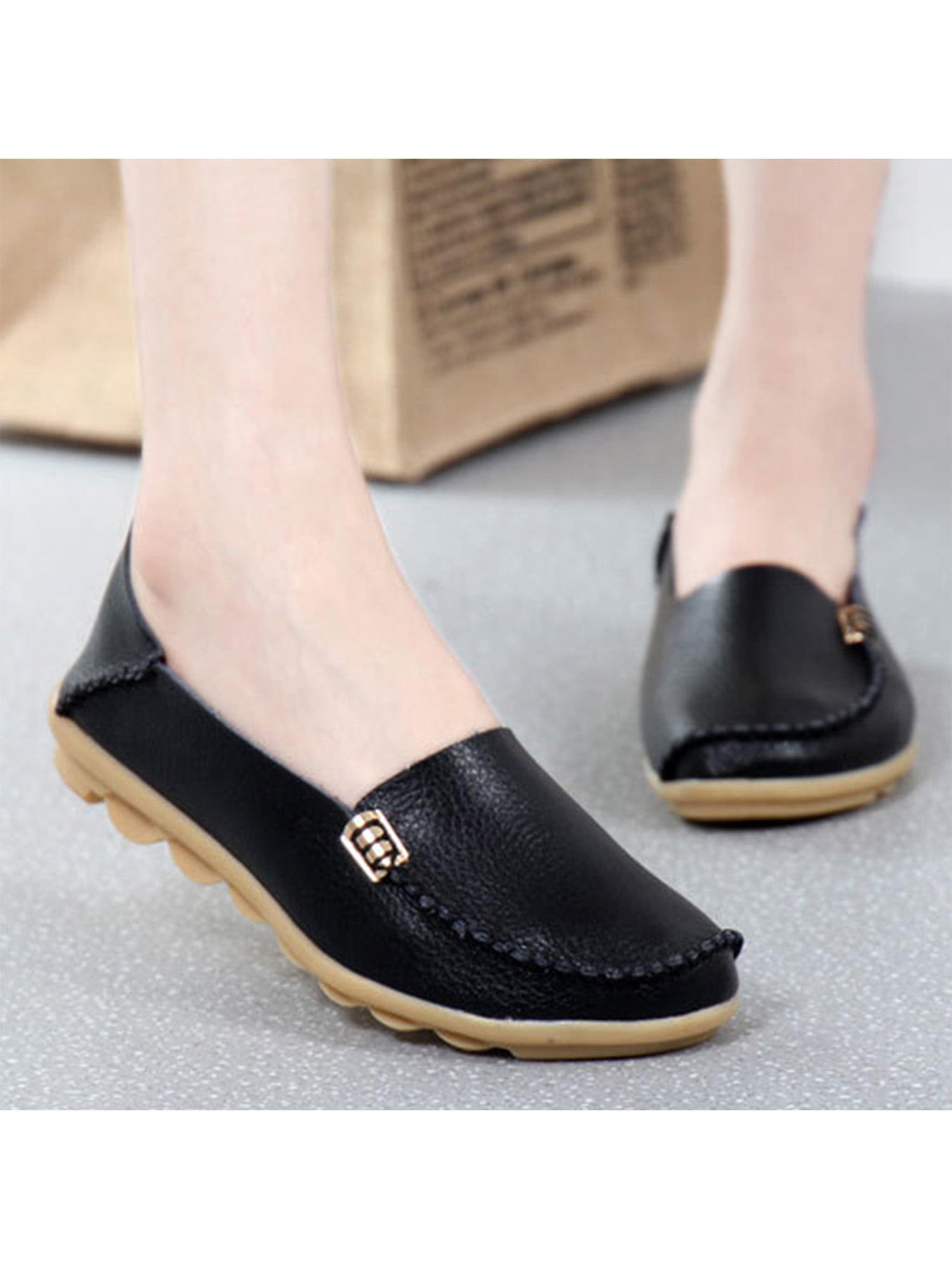 Womens Comfort Flats Pumps Loafers Moccasin 2018 Shoes Slip On Leisure Outdoor 