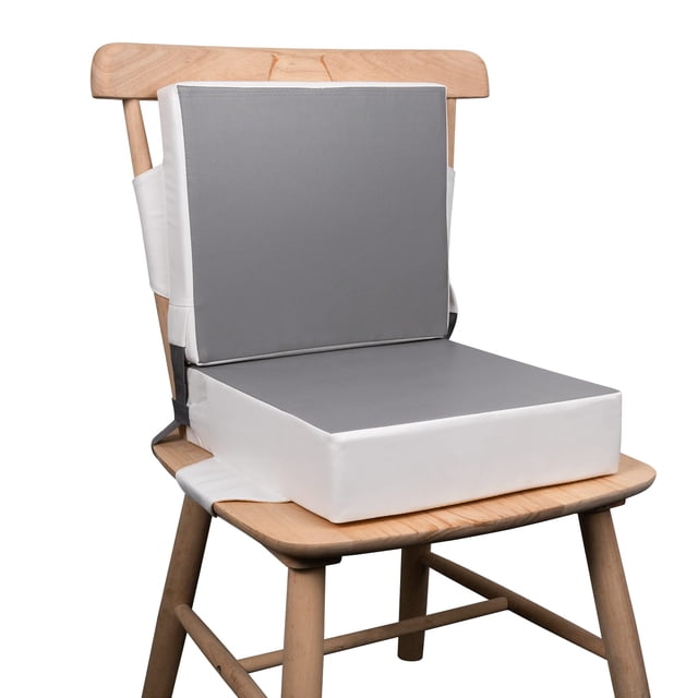 Kalawen Asiento Elevador para Silla de Cocina, 2 Piezas Mejoradas Correas Lavables de PU Hebilla de Seguridad Asiento Elevador para Silla para Niños Pequeños, Asiento Elevador Portátil de Viaje para N