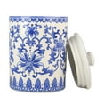 thumbnail image 3 of 10 Strawberry Street Chinoiserie 3 Piece Ceramic Canister Set, White, Blue, 3 of 4