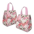 thumbnail image 2 of Pioneer Flower Floral Print Pattern Insulated Lunch Bag for Women & Adults,Large Portable Soft Cooler Lunch Bag,Thermal Food Storage Tote with Pearl Cotton,8.66L,8.75x5.75x9.5 Inch, 2 of 6