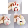 thumbnail image 3 of Plush Stuffed Keychain Funny Dolls Strawberry Bunny Pendant Keyring for Decor, 3 of 5