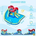 thumbnail image 5 of Neche Inflatable Water Slide, 106.59" x105.77" x54.78"Large Bounce House,Indoor/Outdoor Kids Bouncy Castle with 480W Blower, 5 of 10