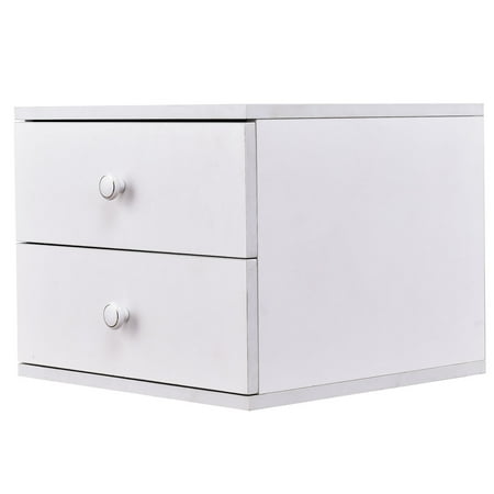 Two Drawer Bed Side Cabinet - Globe House Products GHP 16