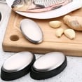 thumbnail image 4 of Stainless Steel Soap Eliminating Odor Smell Remover Oval Shape Chef Soap Hand Eliminating, 4 of 6