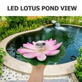 thumbnail image 5 of CRAFTHROU 1Pcs Solar Water Lily Flower Lights EVA Acrylic Pink Floating Waterproof, 5 of 5